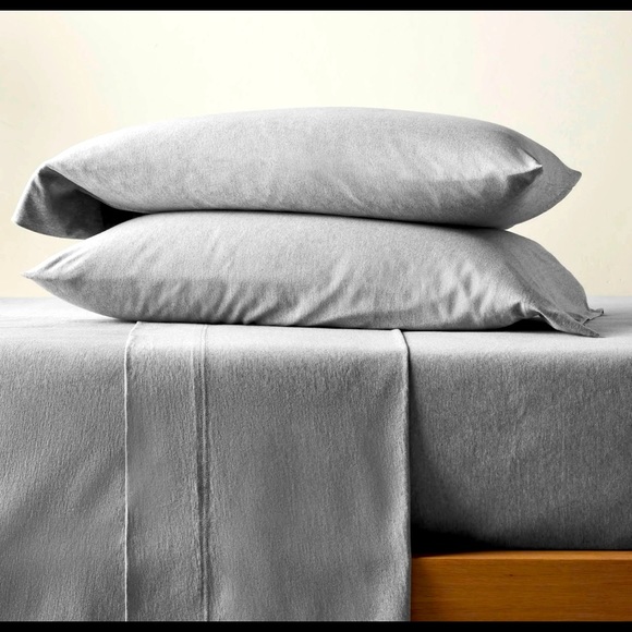 Casaluna Bedding Casaluna Jersey Solid Sheet Set Light Gray King